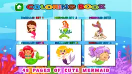 Game screenshot Cute Mermaid Coloring Book Pages Free - Kids Games apk