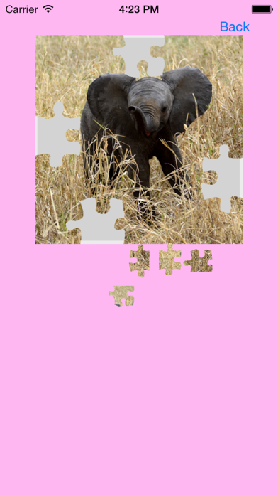 Screenshot #1 pour Elephants Jigsaw Puzzles with Photo Puzzle Maker
