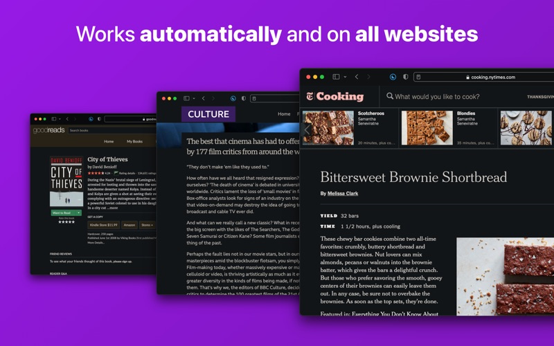 Screenshot #2 pour Noir – Dark Mode for Safari