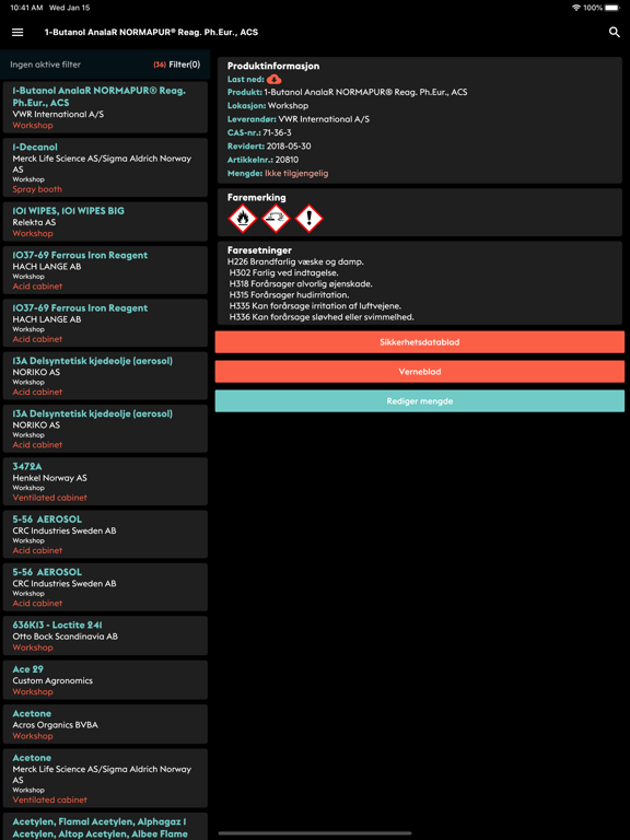 Old Chemical Manager