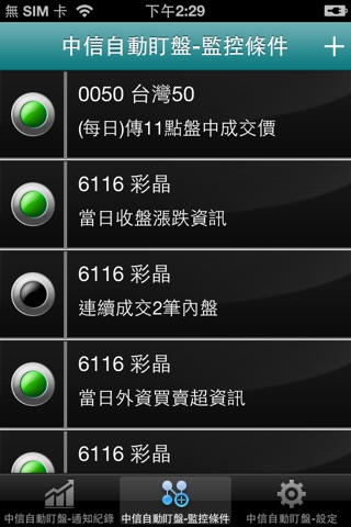 中國信託證券「雲端自動盯盤」 screenshot 2