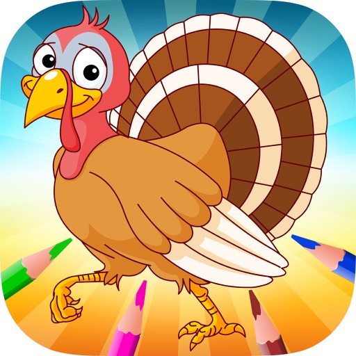 Turkey & Chicken Evolution - Coloring book for me Icon