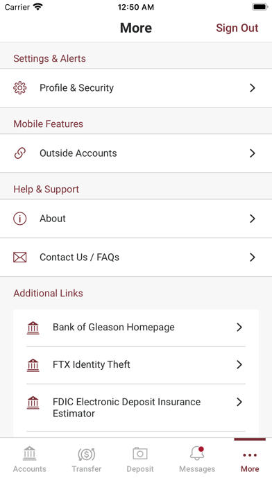 Bank of Gleason Mobile Screenshot