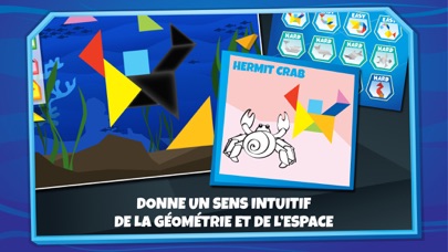 Screenshot #1 pour Puzzles Tangram Swipea Pour Enfants: Aquatique