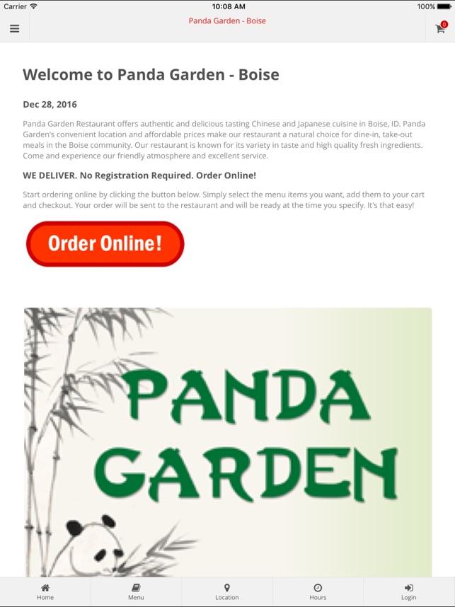 Panda Garden Boise On The App Store