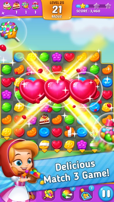 Sweet Cookie Crush - 3 match puzzle charm splashのおすすめ画像4