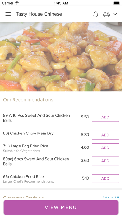 Tasty House Chinese Screenshot
