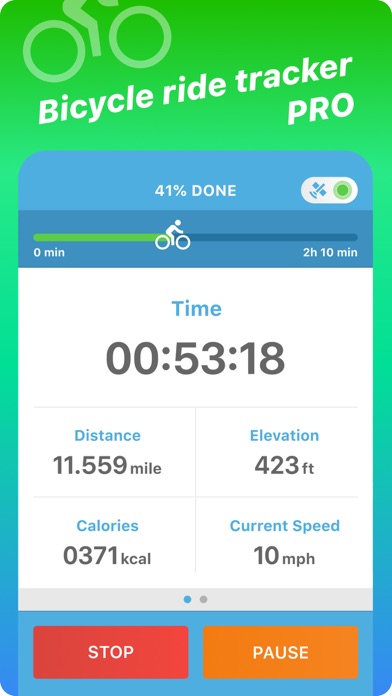 Bicycle ride tracker PRO Screenshot