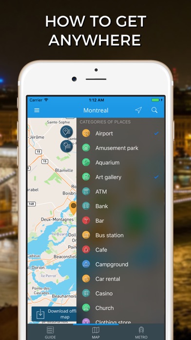 Montreal Travel Guide with Offline Street Map screenshot 3