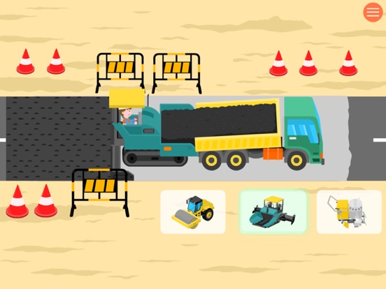 Trucks - Construction games iPad screenshot 5 - Education app