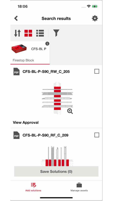 Firestop Selector Screenshot