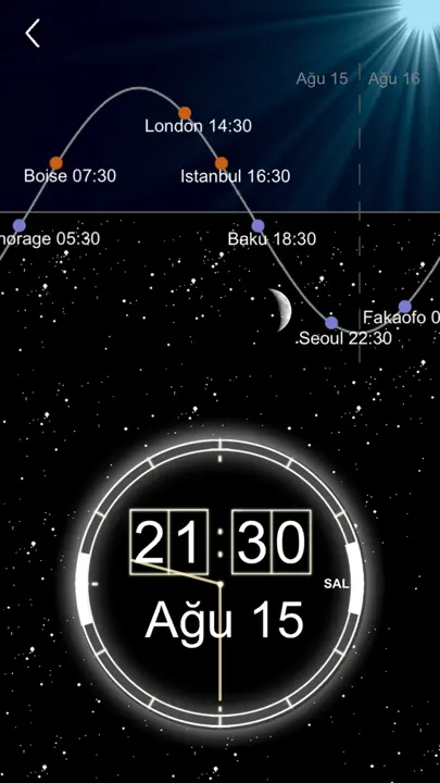 World Clock iPhone Ekran Görüntüsü 4