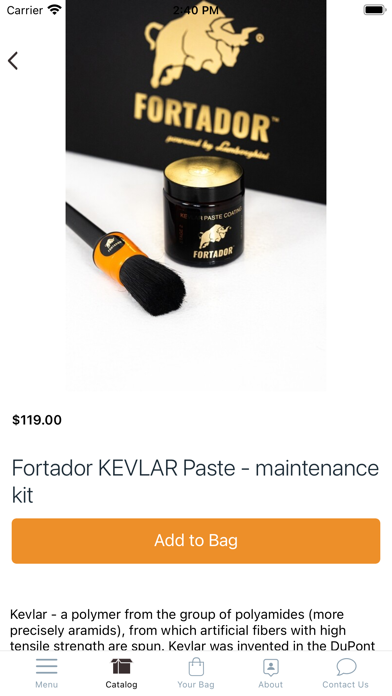 Fortador Shop Screenshot