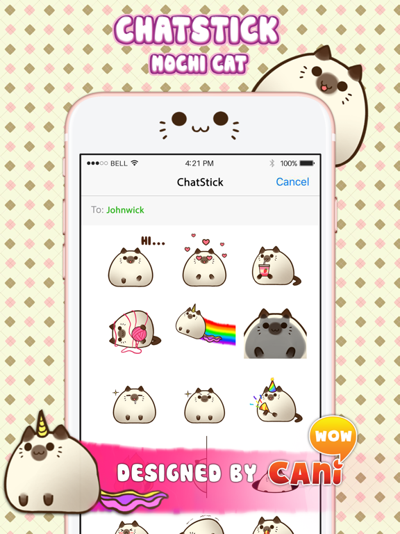 Screenshot #4 pour Mochi Cat สติกเกอร์ สำหรับ iMessage