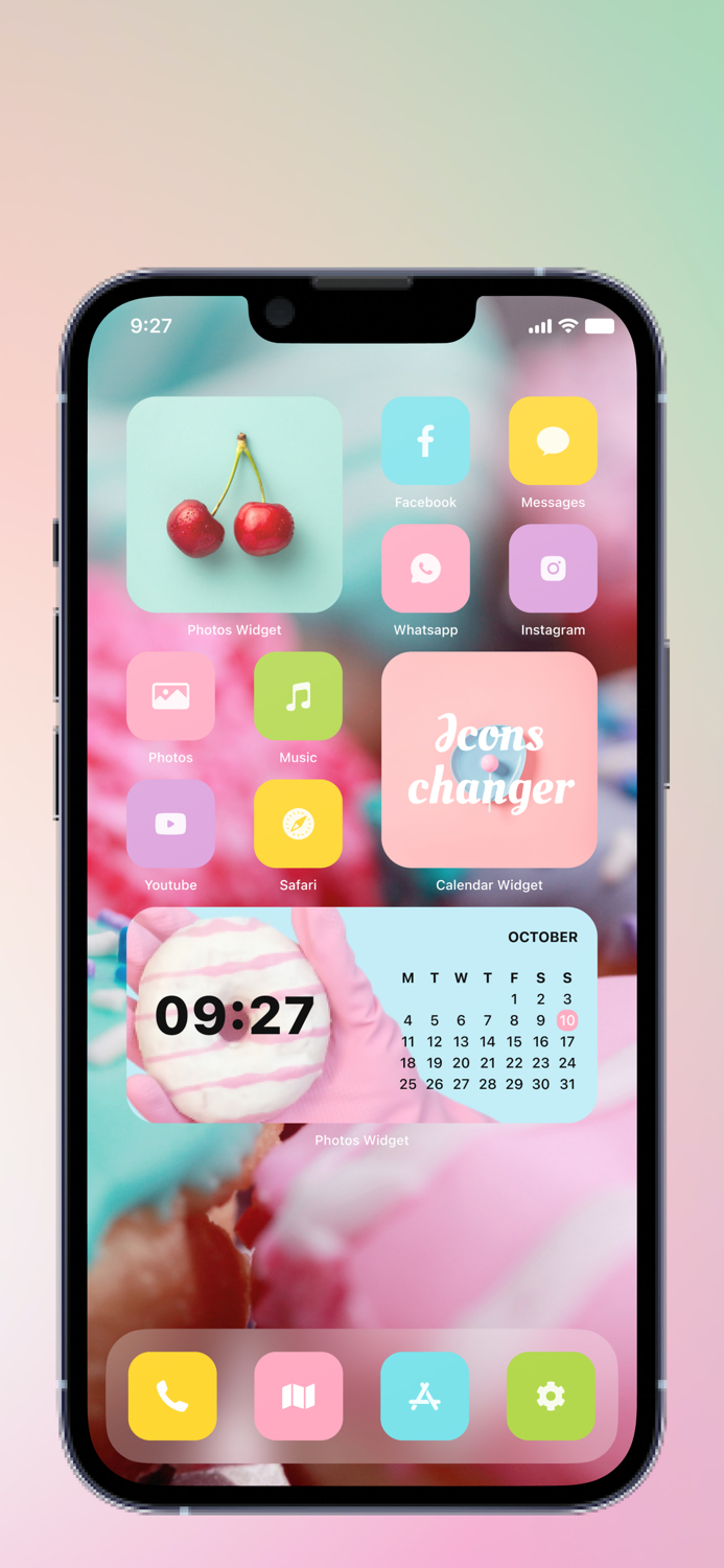 Icon Themer Widget and Shortcut