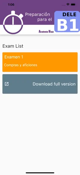 Game screenshot DELE B1 Spanish Examen1 mod apk