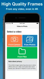 video to photo: high quality iphone screenshot 1
