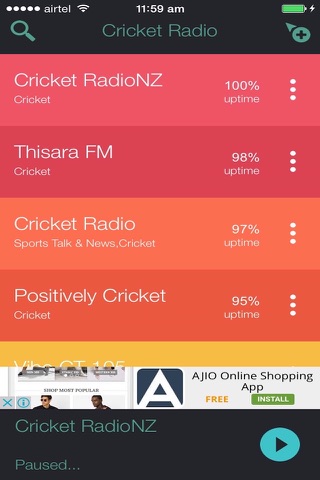 Cricket Radio Stations screenshot 2