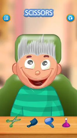 Game screenshot Child game / silver hair cut apk