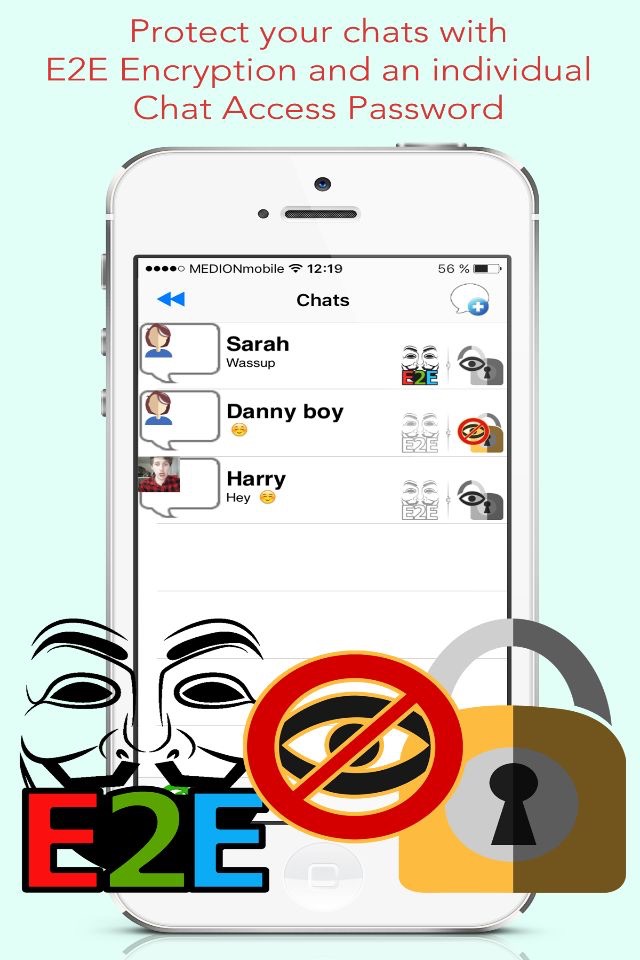 BotherMe&U Encrypted Messenger screenshot 2