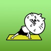 Yoga cat stickers for iMessage