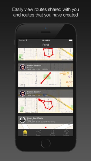 On My Way - Route Tracking