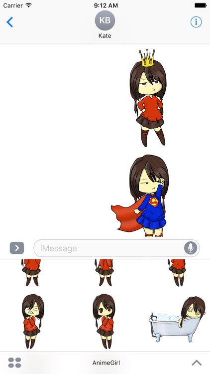 Anime Girl: Emotions and Actions