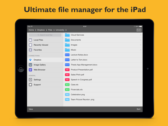 File Manager App iPad app afbeelding 1