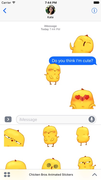 Chicken Bros Animated Emoji Stickers