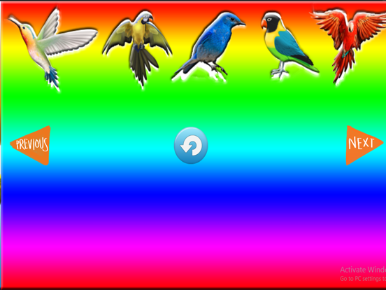 Fun Learning Birds Stencil for Kids iPad screenshot