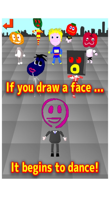 Draw->Dance! Drawing the face - edu app