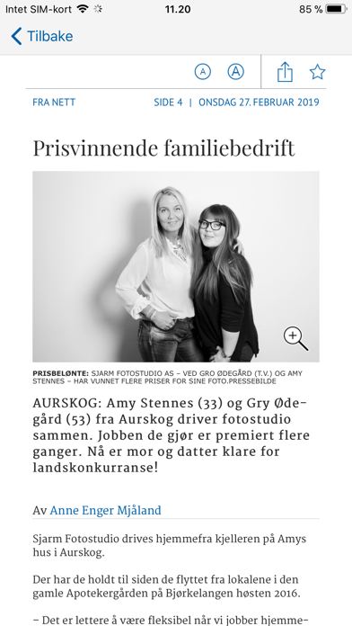 Indre Akershus Blad eAvis Screenshot