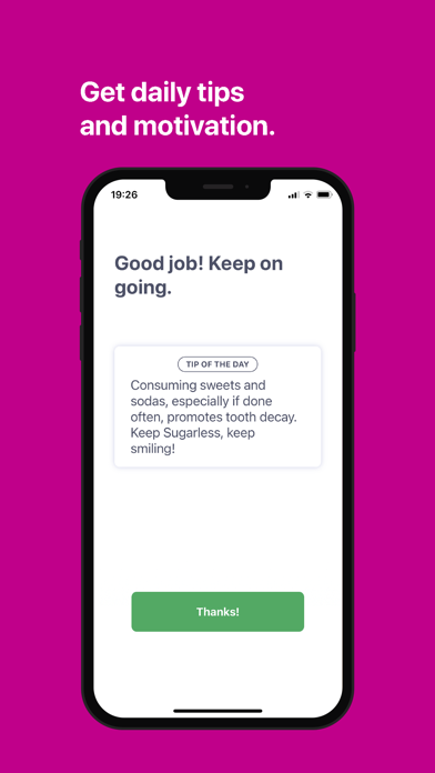Sugarless - Quit Sugar Habit Screenshot
