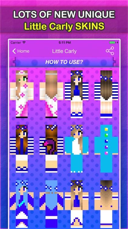 Little Carly Skins For Minecraft Pocket Edition