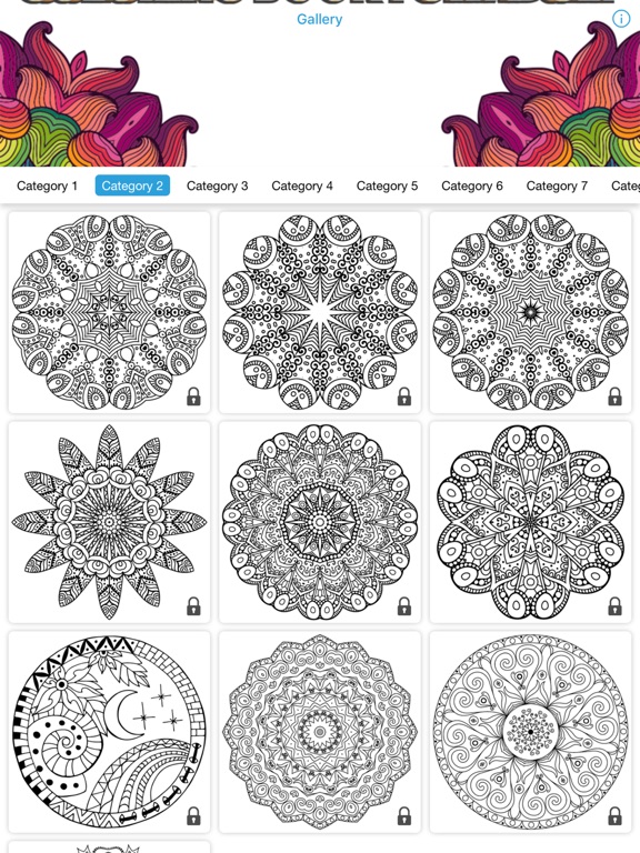 Screenshot #6 pour Livre De Coloriage Mandala coloriages relaxation