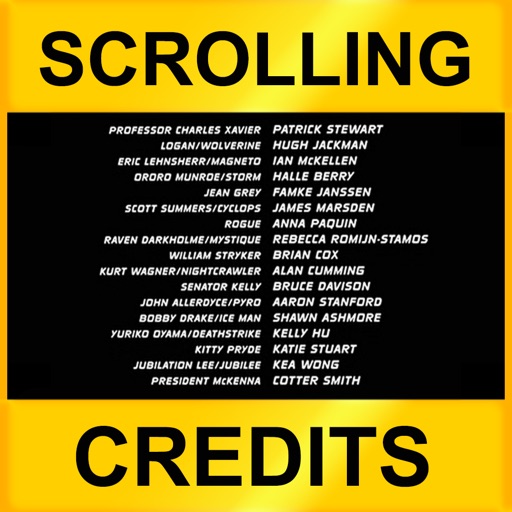 Scrolling Credits - Use with iMovie to Scroll Text