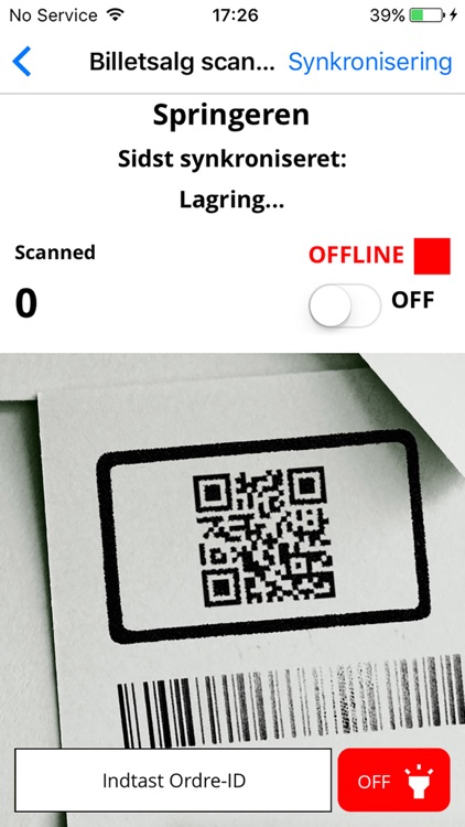 Billetsalg Scanner 2017