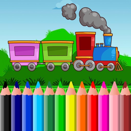 Train Coloring BookPages Free For Kids