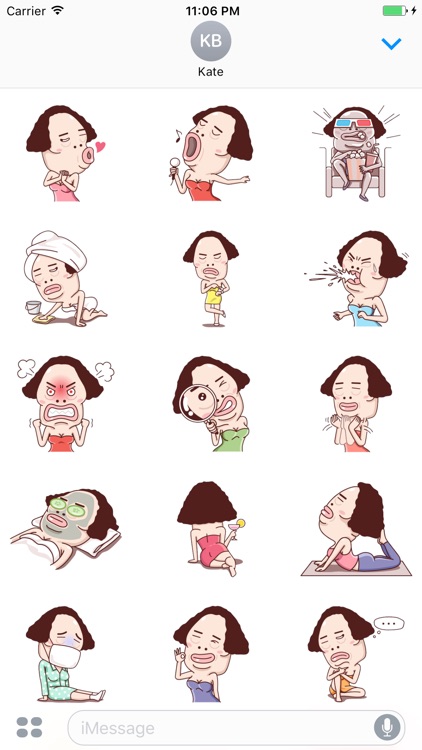 Pola The Ugly Funny Woman Sticker Vol 2