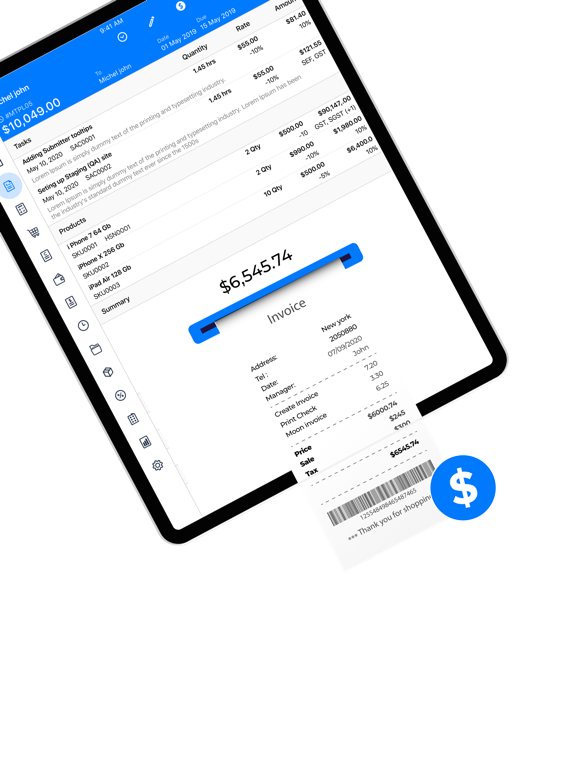 Screenshot #4 pour Simple Invoice Creator by Moon