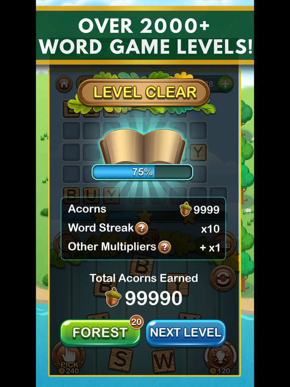 Screenshot #5 pour Word Forest: Word Games Puzzle