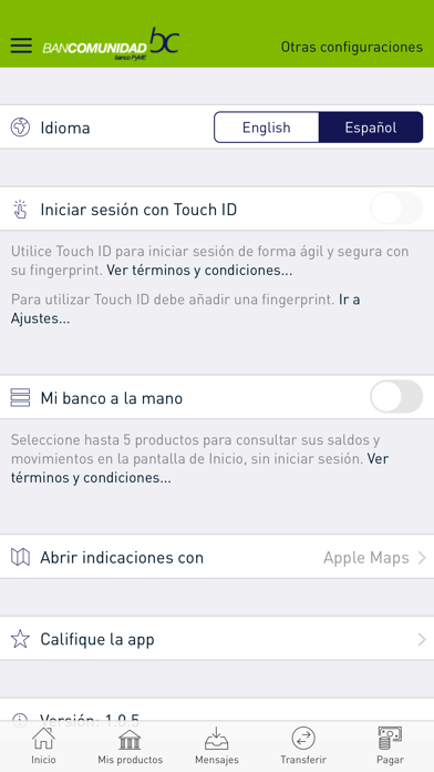bc móvil Screenshot