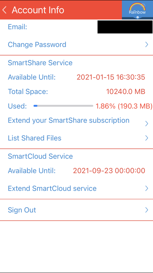 #7. Rainbow-Best cloud storage app (iOS) Podle: i-SmartSolutions