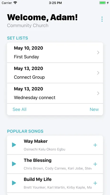Charts by WorshipTools