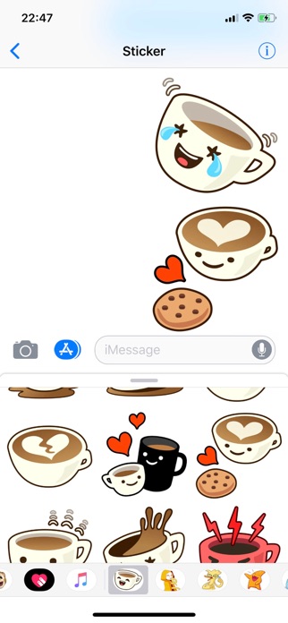 Screenshot of Cup Cute Pun Funny Stickers