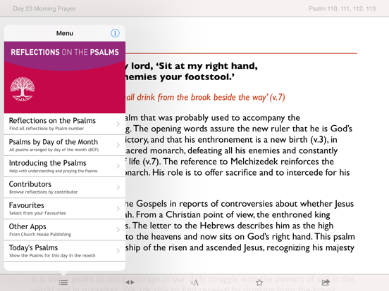 Screenshot #5 pour Reflections on the Psalms: Bible notes from CofE