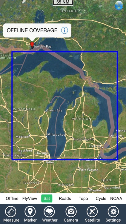 Michigan lakes map HD GPS fishing charts Navigator screenshot-4