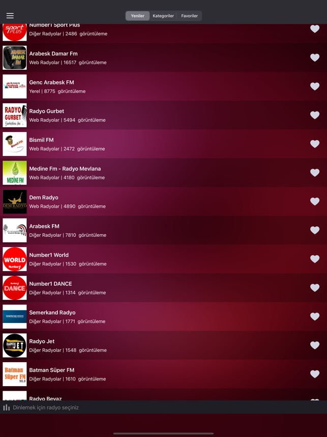 Radyo Dinle - Türkçe Radyolar App Store'da
