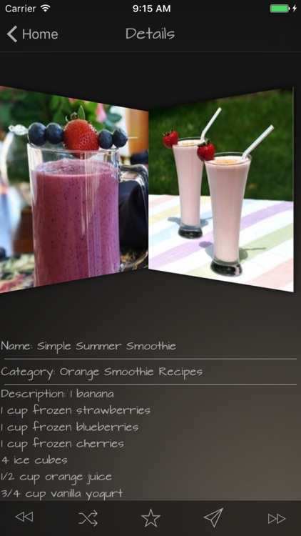 Smoothie Recipes Data