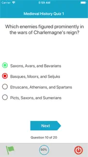 medieval history quiz iphone screenshot 3